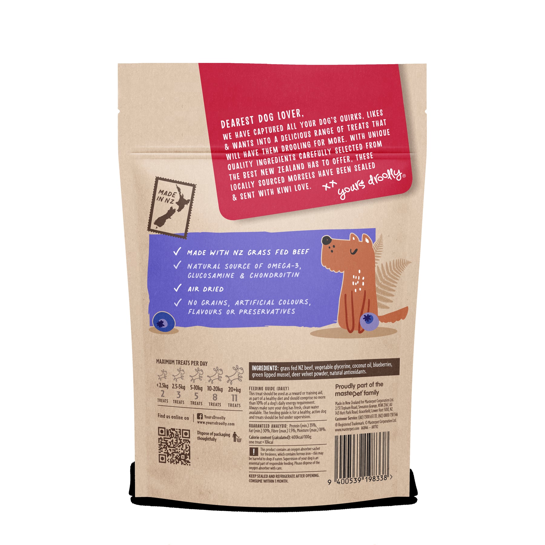 Kiwi Grown Treats- Beef with Blueberry