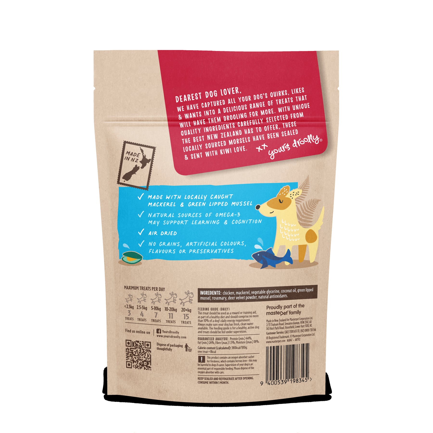 Kiwi Grown Treats- Chicken & Mackeral For Puppies