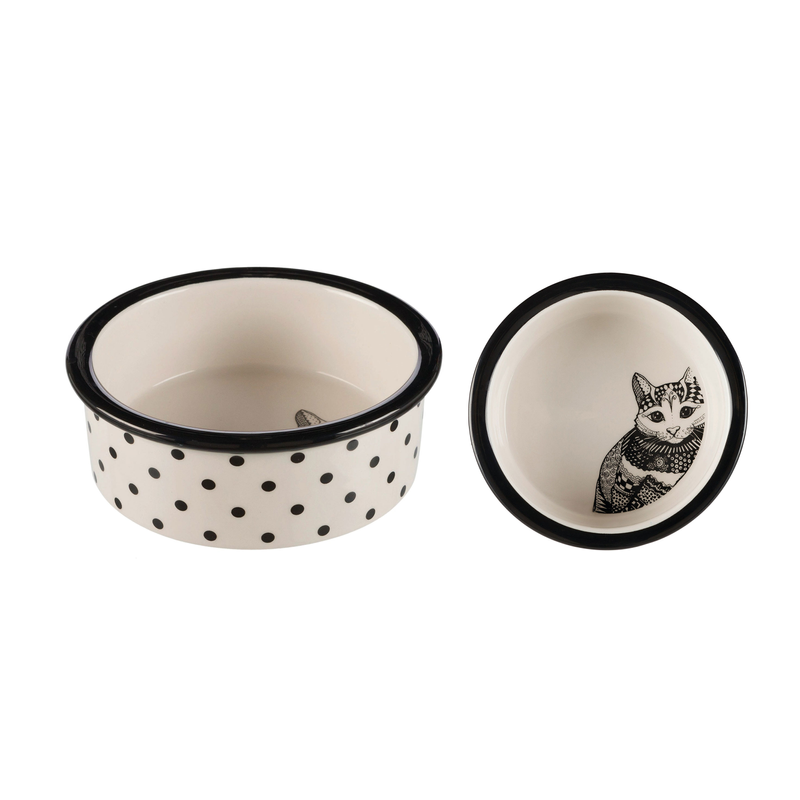 Cat Dish - Zentangle