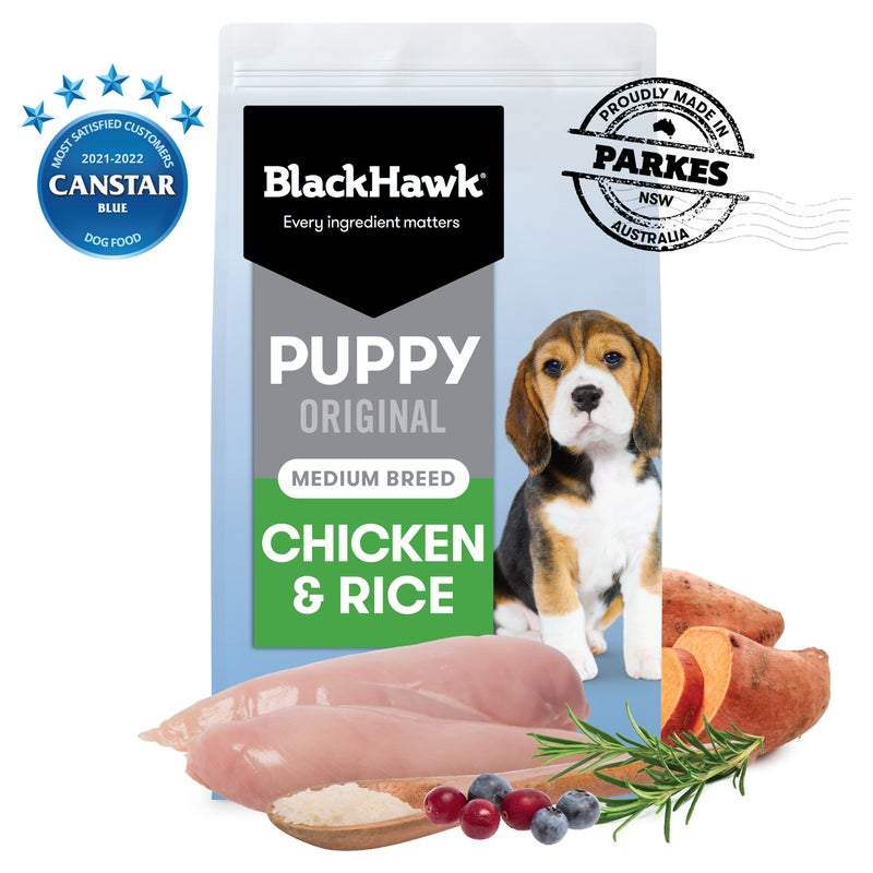 Black Hawk Puppy Medium Breed Chicken & Rice