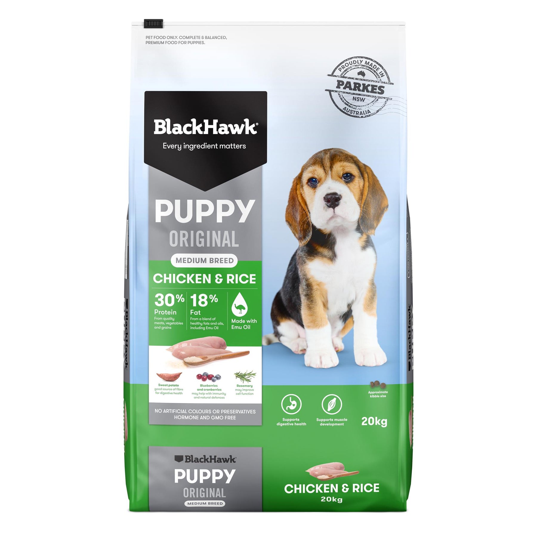 Black Hawk Puppy Medium Breed Chicken & Rice