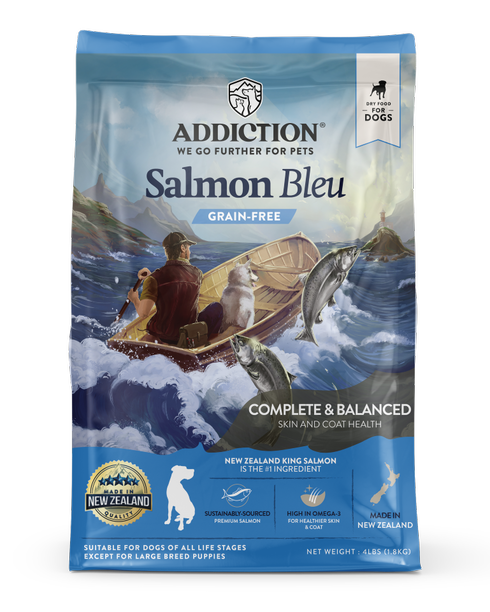 Addiction Salmon Bleu, Complete & Balanced, Skin & Coat Dry Dog Food