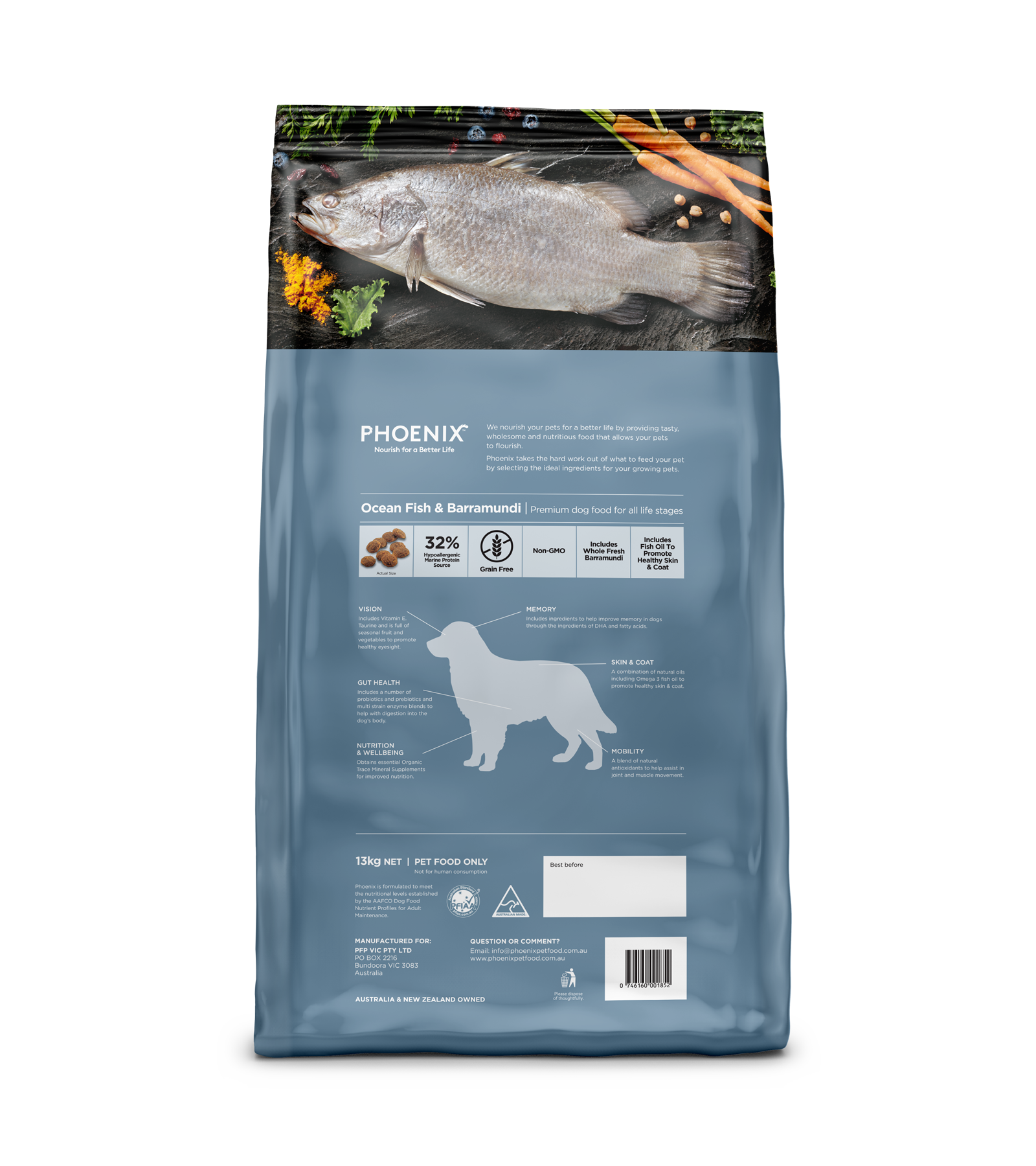 Phoenix Ocean Fish & Barramundi Adult Dog Food