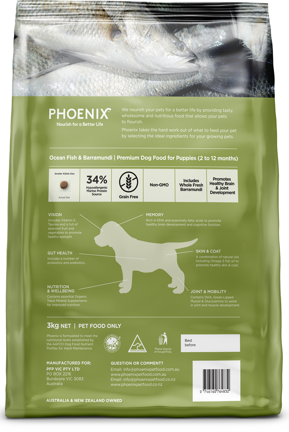 Phoenix Ocean Fish & Barramundi Puppy Food