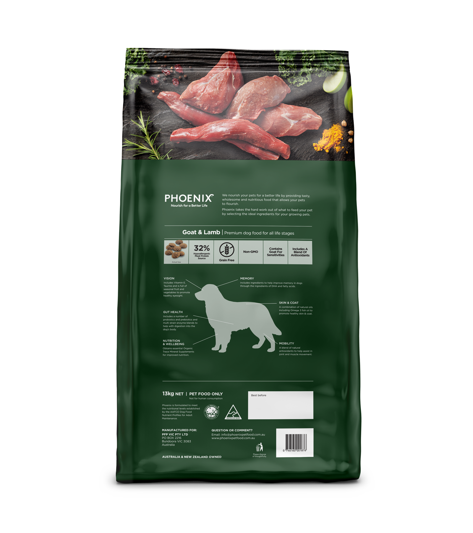 Phoenix Goat & Lamb Adult Dog Food