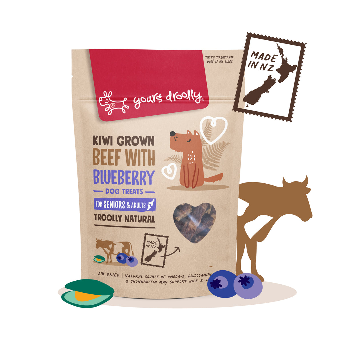 Kiwi Grown Treats- Beef with Blueberry