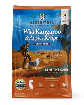 Addiction Wild Kangaroo & Apples, Sensitive Care, Novel Protein Dry Dog Food
