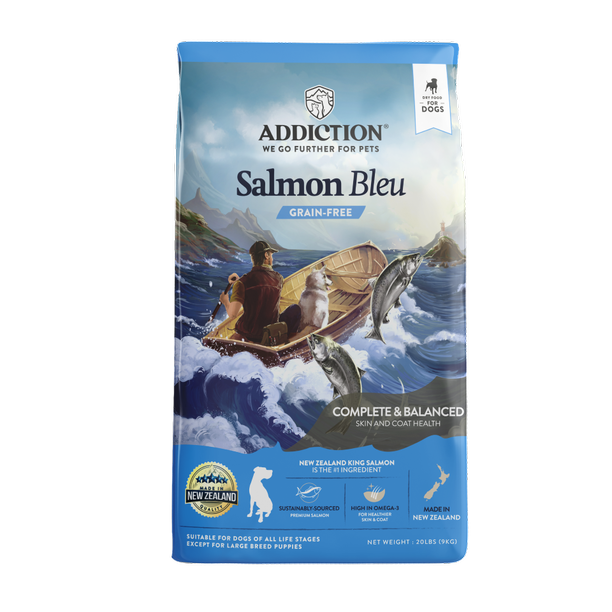 Addiction Salmon Bleu, Complete & Balanced, Skin & Coat Dry Dog Food
